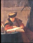 Jean Simeon Chardin Le philosophe lisant oil painting on canvas